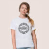 mockup tuo logo maglia da donna bianca digitalshirt