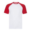maglia baseball bicolor rosso|digitalshirt.it