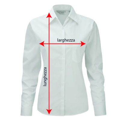 indicazione dimensioni camicia donna