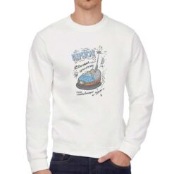 Autoscontri felpa senza cappuccio personalizzata uomo digitalshirt bianca