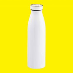 thermos in alluminio bianco personalizzabile