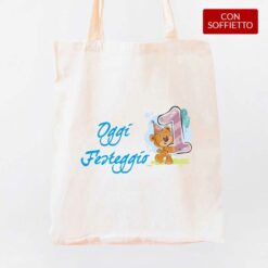 1 Anno shopper personalizzata digitalshirt cotone organico