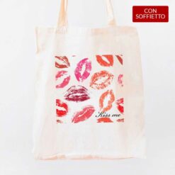 24000 Baci shopper personalizzata digitalshirt cotone organico