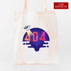404 Not Found shopper personalizzata digitalshirt cotone organico