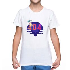 404 Not Found t-shirt personalizzata bambino digitalshirt bianca