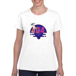 404 Not Found t-shirt personalizzata donna digitalshirt bianco