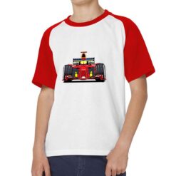 F1 t-shirt bicolor personalizzata bambino digitalshirt rossa