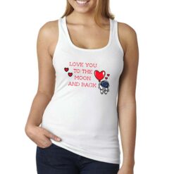 Amore Spaziale canottiera personalizzata donna digitalshirt bianca