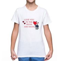 Amore Spaziale t-shirt personalizzata bambino digitalshirt bianca