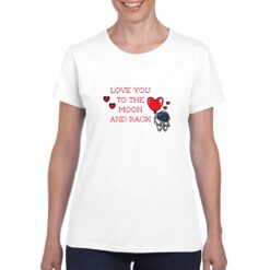 Amore Spaziale t-shirt personalizzata donna digitalshirt bianco