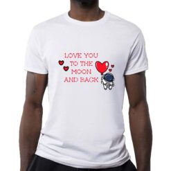 Amore Spaziale t-shirt personalizzata uomo digitalshirt bianca
