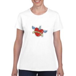 Amore Tatoo t-shirt personalizzata donna digitalshirt bianco