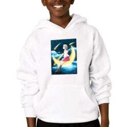 Anime Spazio felpa con cappuccio personalizzata bambino digitalshirtbianco