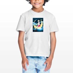 Anime Spazio t-shirt personalizzata bambino digitalshirt bianca