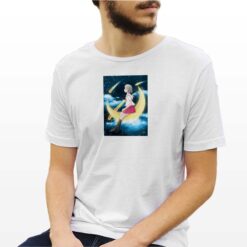 Anime Spazio t-shirt personalizzata uomo digitalshirt bianca