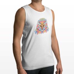 Acquila Colorata canotta personalizzata uomo digitalshirt bianca