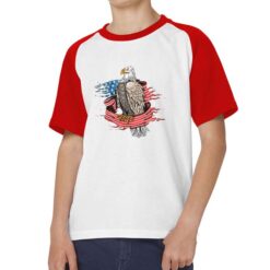 Aquila t-shirt bicolor personalizzata bambino digitalshirt rossa