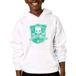 Bad Bones Crew felpa con cappuccio personalizzata bambino digitalshirtbianco
