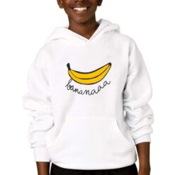 Banana felpa con cappuccio personalizzata bambino digitalshirtbianco