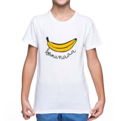 Banana t-shirt personalizzata bambino digitalshirt bianca