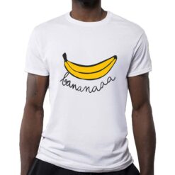 Banana t-shirt personalizzata uomo digitalshirt bianca