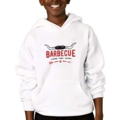 Barbecue felpa con cappuccio personalizzata bambino digitalshirtbianco