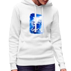 Batteria felpa con cappuccio personalizzata donna digitalshirt bianca.jpg