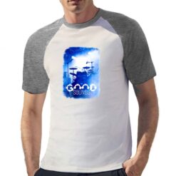 Batteria t-shirt bicolor personalizzata uomo digitalshirt grigia