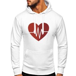 Battido Flat felpa con cappuccio personalizzata uomo digitalshirt bianca