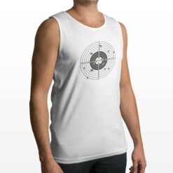 Bersaglio canotta personalizzata uomo digitalshirt bianca