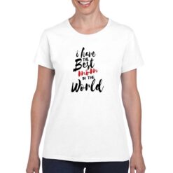 Best Mom t-shirt personalizzata donna digitalshirt bianco