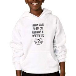 Better Life felpa con cappuccio personalizzata bambino digitalshirtbianco