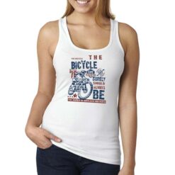 Bicycle canottiera personalizzata donna digitalshirt bianca
