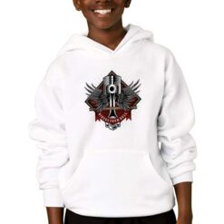 Bikers From Hell felpa con cappuccio personalizzata bambino digitalshirtbianco