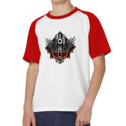 Bikers From Hell t-shirt bicolor personalizzata bambino digitalshirt rossa