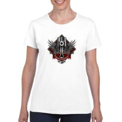 Bikers From Hell t-shirt personalizzata donna digitalshirt bianco