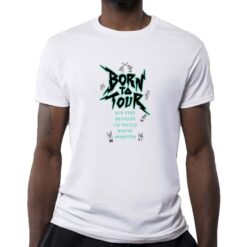Born Tour t-shirt personalizzata uomo digitalshirt bianca