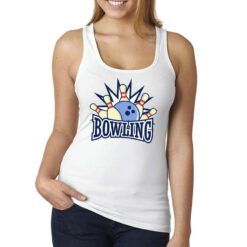 Bowling canottiera personalizzata donna digitalshirt bianca