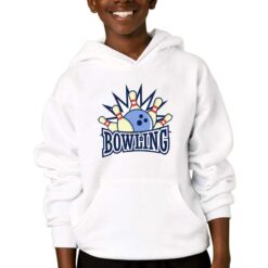 Bowling felpa con cappuccio personalizzata bambino digitalshirtbianco