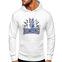 Bowling felpa con cappuccio personalizzata uomo digitalshirt bianca