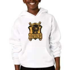 Boxing felpa con cappuccio personalizzata bambino digitalshirtbianco