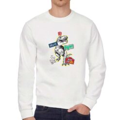 Brave felpa senza cappuccio personalizzata uomo digitalshirt bianca