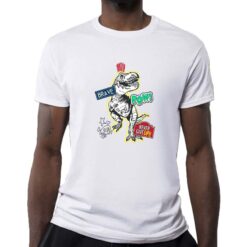 Brave t-shirt personalizzata uomo digitalshirt bianca