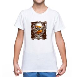 Brown Beer t-shirt personalizzata bambino digitalshirt bianca