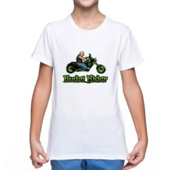 Budai Rider t-shirt personalizzata bambino digitalshirt bianca