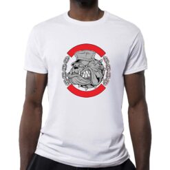 Bulldog Cappellino t-shirt personalizzata uomo digitalshirt bianca