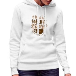 Caffè Everything felpa con cappuccio personalizzata donna digitalshirt bianca.jpg