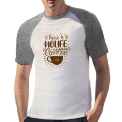 Caffè Everything t-shirt bicolor personalizzata uomo digitalshirt grigia