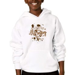 Caffè Therapy felpa con cappuccio personalizzata bambino digitalshirtbianco