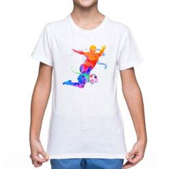 Calciatore Acrobazia t-shirt personalizzata bambino digitalshirt bianca